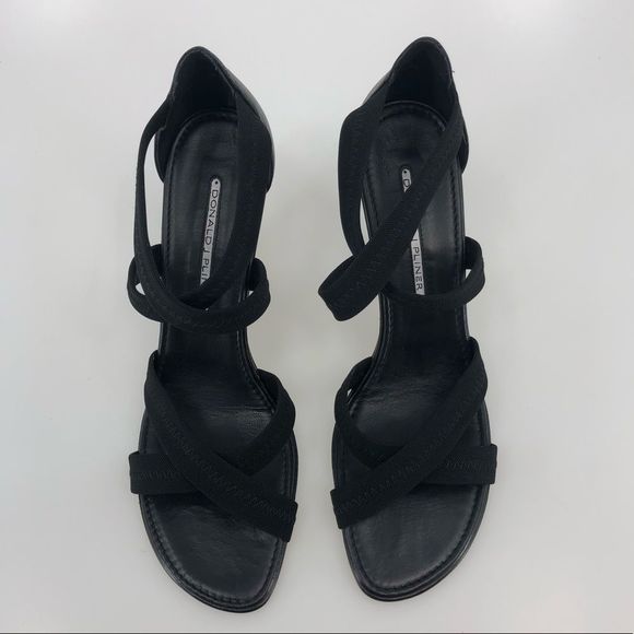 Donald J Pliner Black Jula Strappy Heeled Sandals - Picture 4 of 11